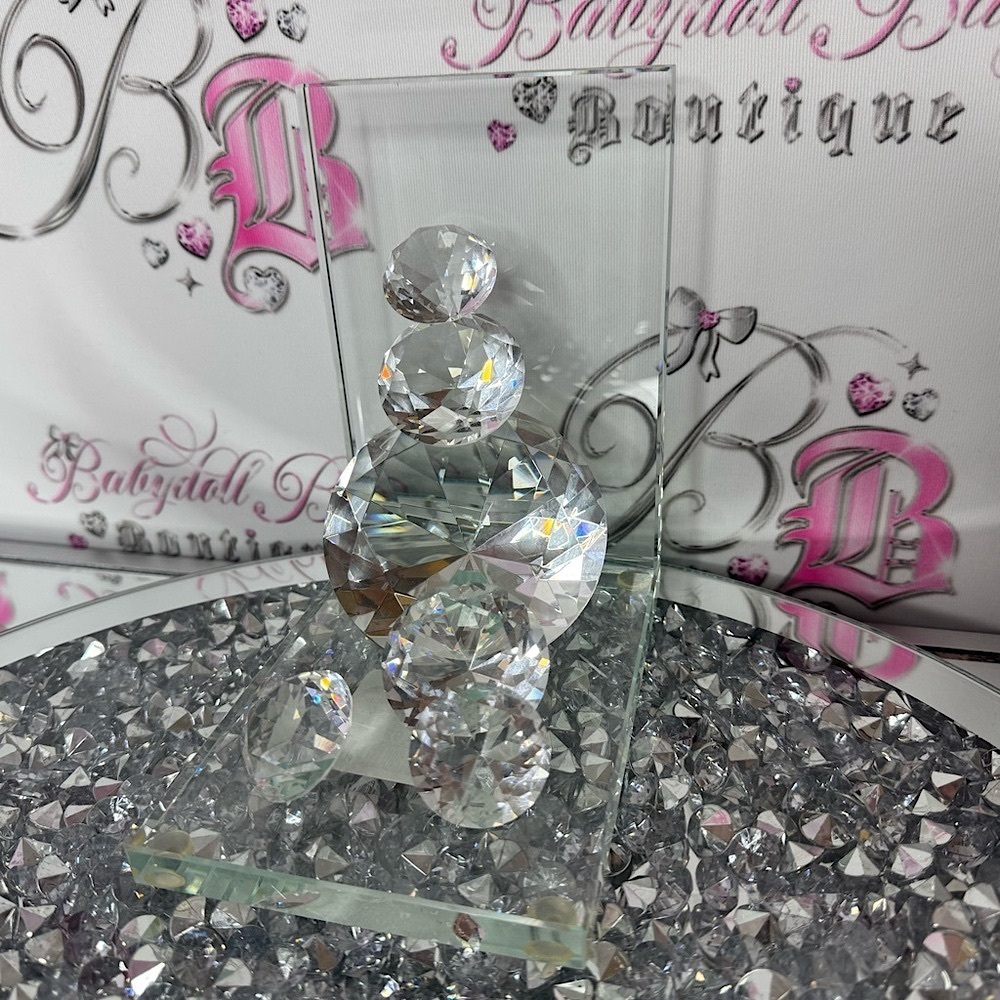 Crystal book ends diamond Art Sculpture decor home luxury bling gems 💎 glass